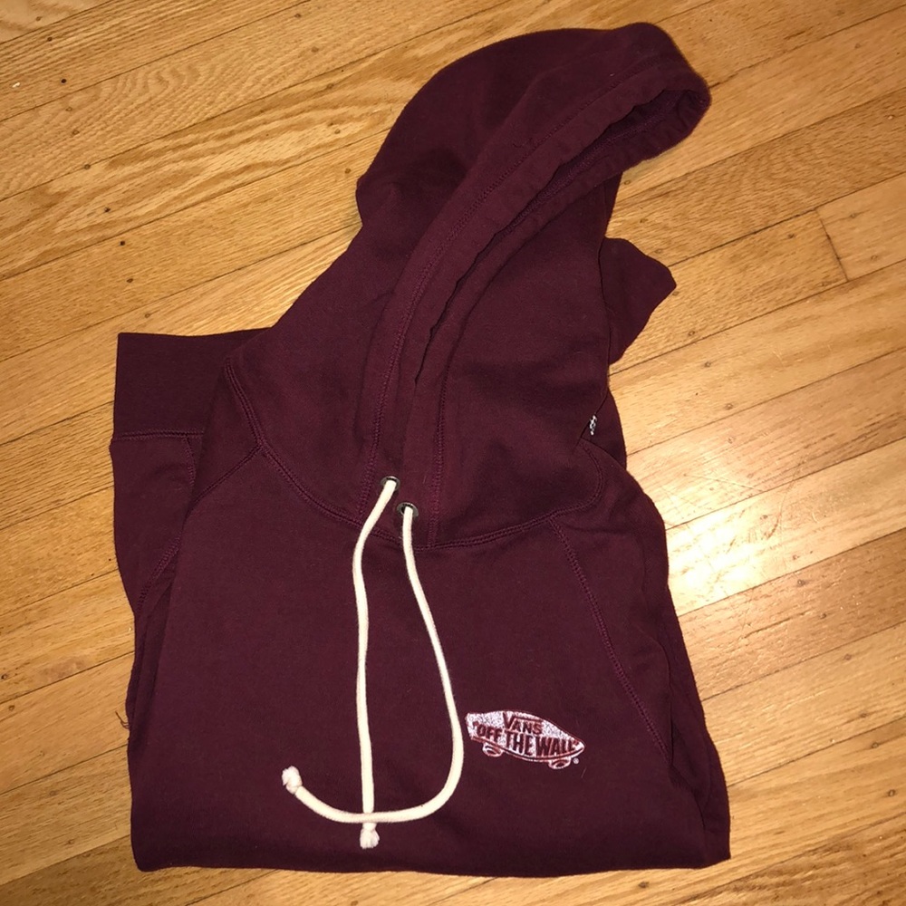 Maroon Vans hoodie